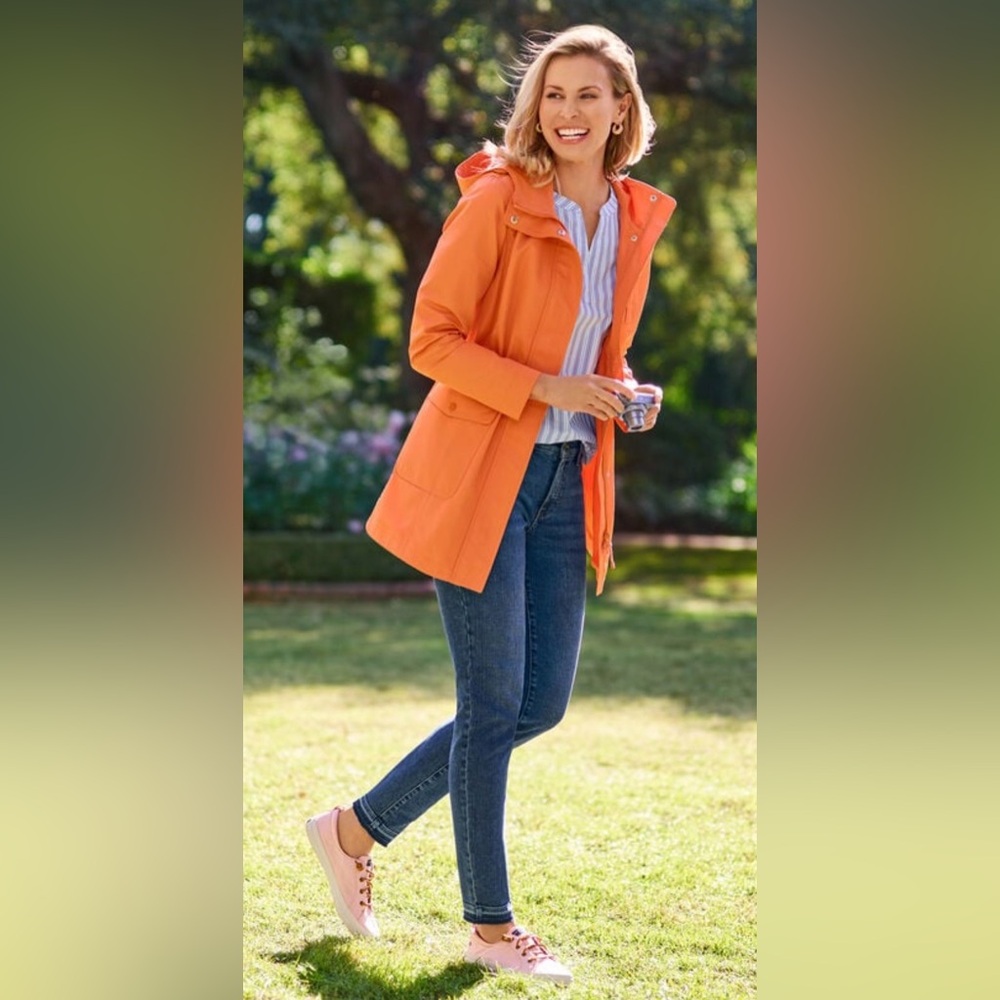 Talbots Hooded Canvas Anorak - Picture 3 of 10